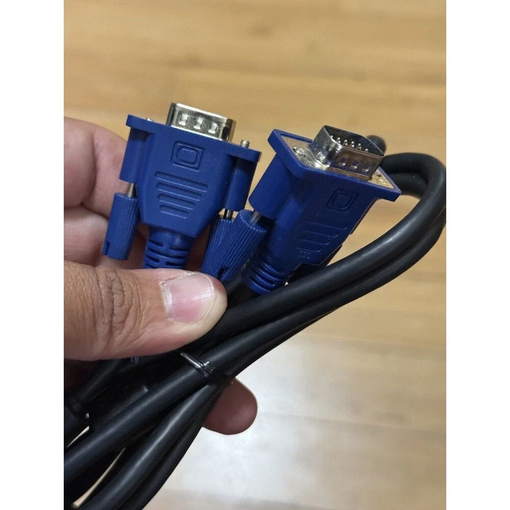 Heavy Duty VGA Cable 56 inches Male to Male SVGA Monitor Cord Computer 1080p